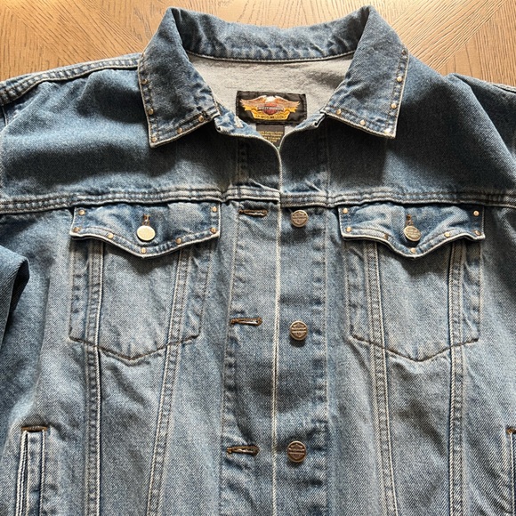 Harley Davidson denim jacket 1W - Picture 4 of 10